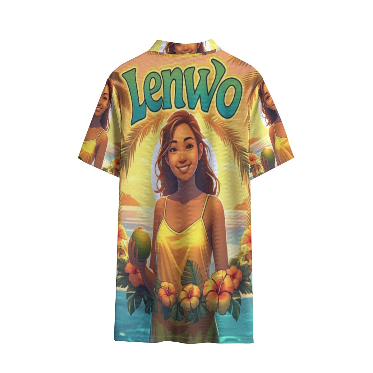 All-Over Print Women's Polo Shirt | Birdseye