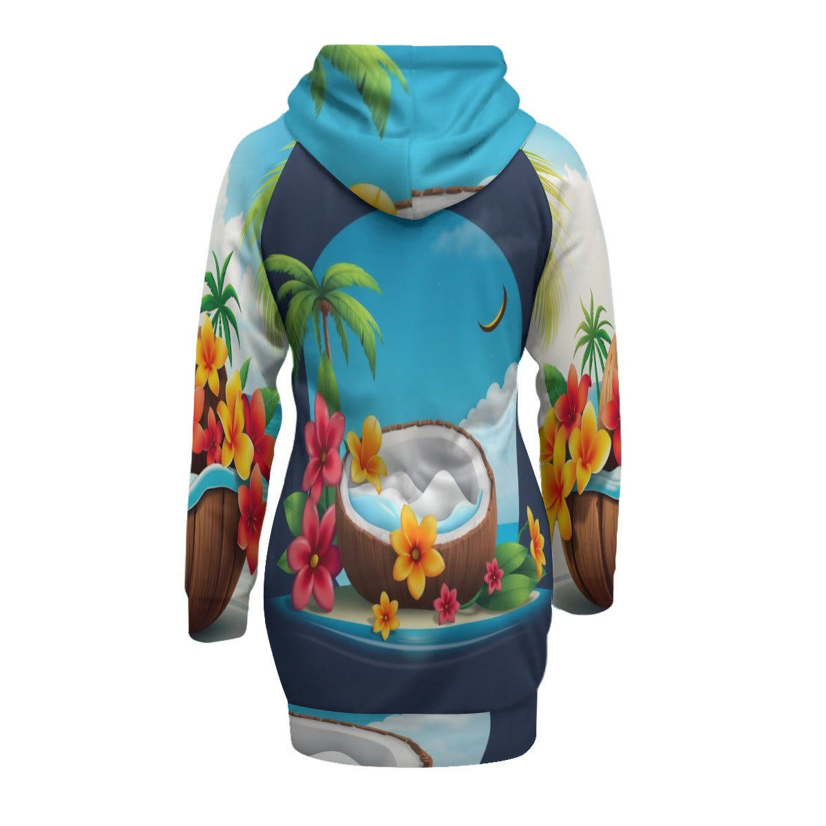 All-Over Print Women's Pullover Hoodie With Raglan Sleeve