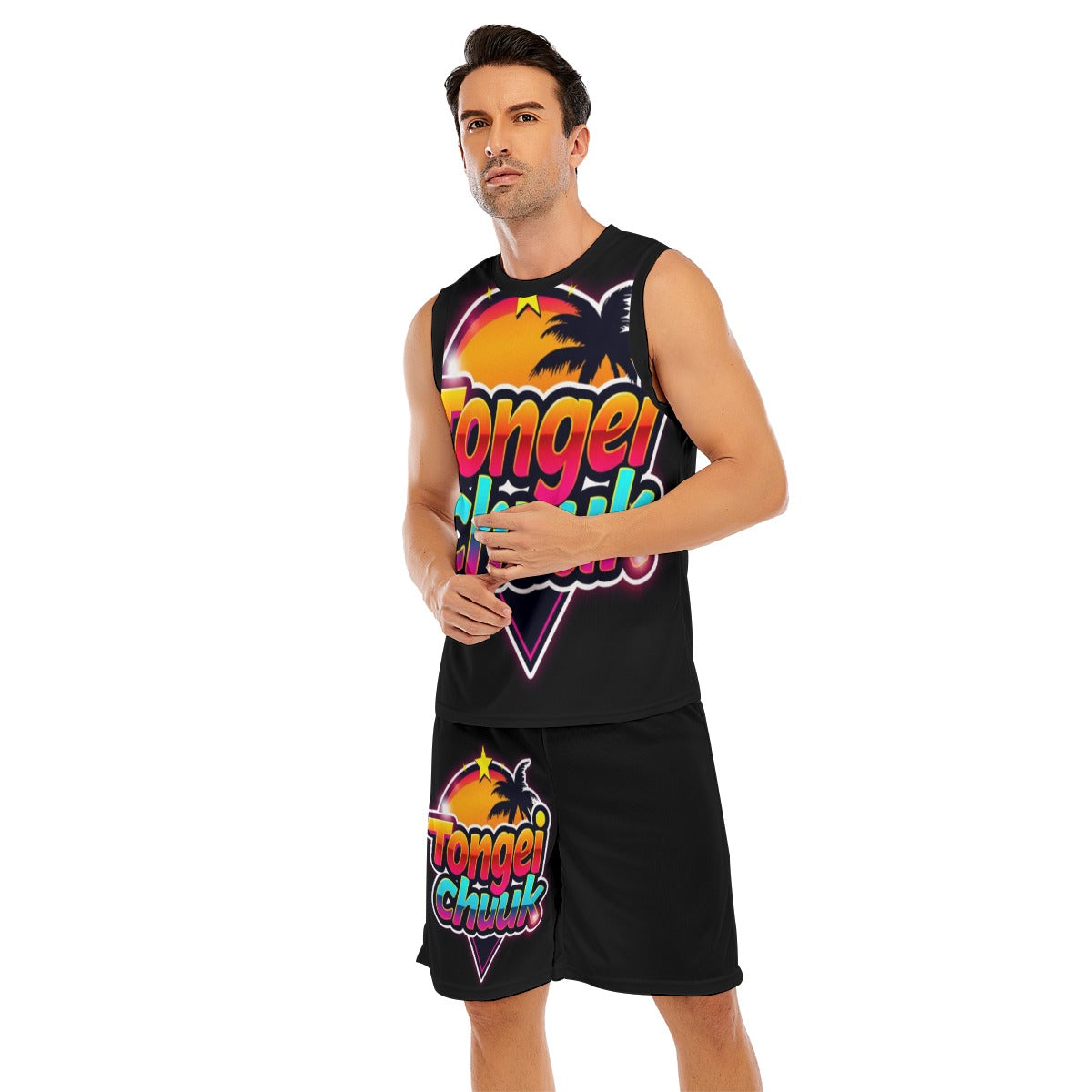 All-Over Print Men's Basketball Suit