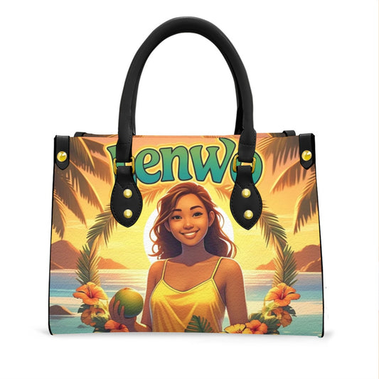 Women's Tote Bag With Black Handle