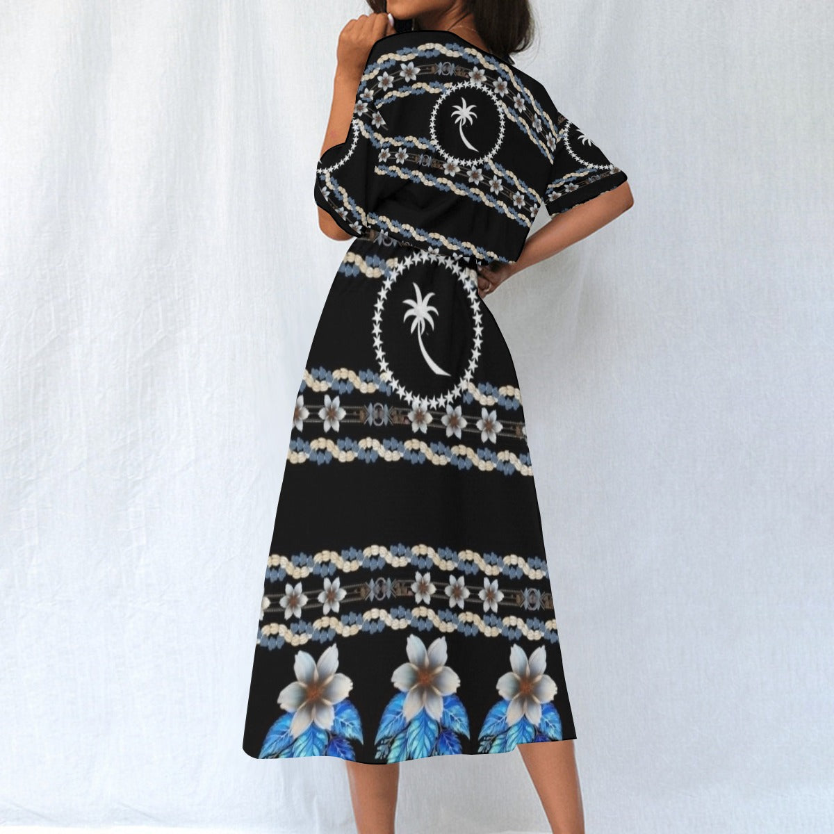 All-Over Print Women's Elastic Waist Dress